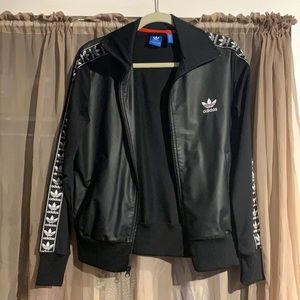 Black adidas track jacket